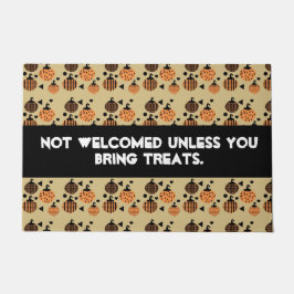 Halloween Funny Quote Confetti | Retro Pumpkins Fußmatte