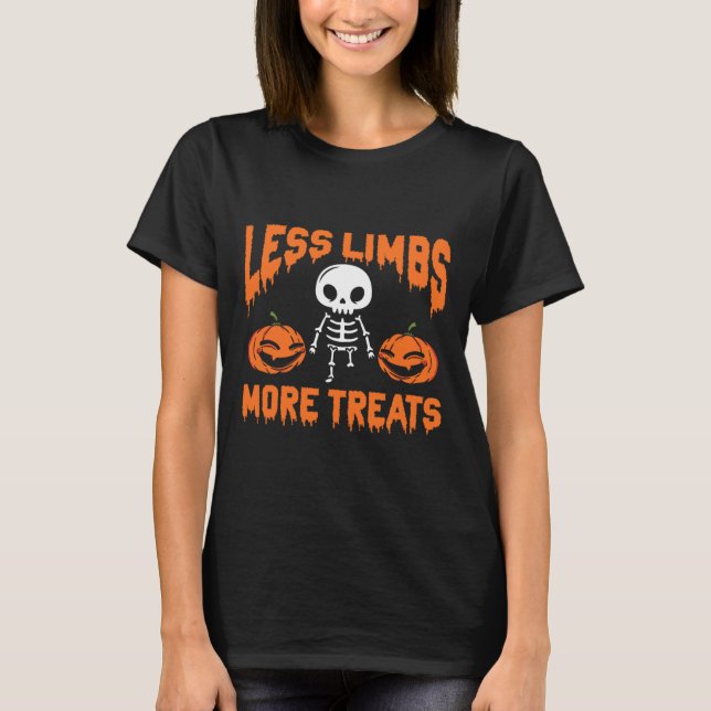 Halloween Funny Rollstuhl Amputee Spaß Statement T-Shirt (Vorderseite)