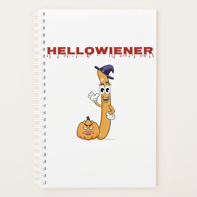 Halloween Funny Sarcastic Waving Wiener Pumpkin Wi Planer (Vorderseite)