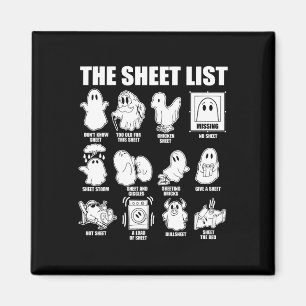 Halloween Funny Shirt Boo Sheet Halloween The Shee Magnet