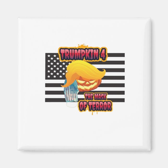 Halloween Funny Trumpkin Classic Magnet (Vorne)