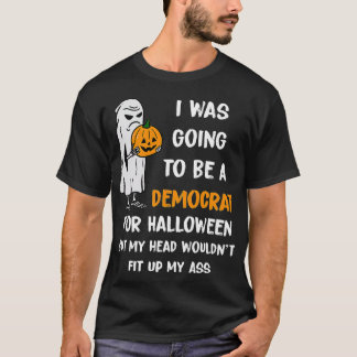 Halloween Funny war ein Demokrat ( T-Shirt