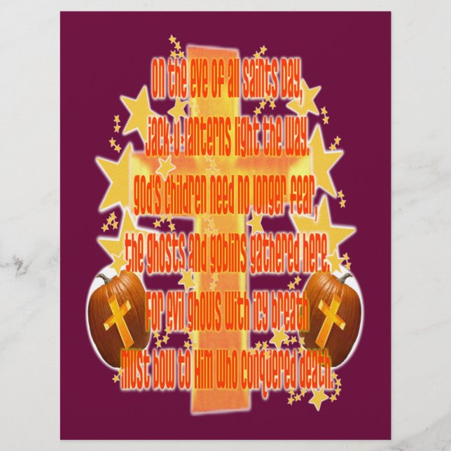 Halloween für Christen (Gedicht) Flyer (Vorne)