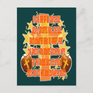 Halloween für Christen (Gedicht) Postkarte