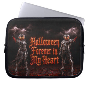 Halloween für immer in meinem Herzen Gothic Kürbis Laptopschutzhülle