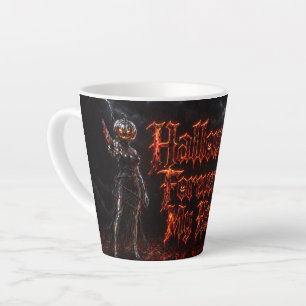Halloween für immer in meinem Herzen Gothic Kürbis Milchtasse
