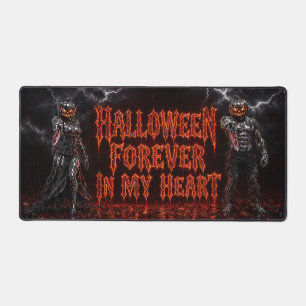 Halloween für immer in meinem Herzen Gothic Kürbis Schreibtischunterlage