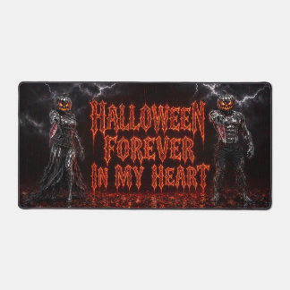Halloween für immer in meinem Herzen Gothic Kürbis Schreibtischunterlage