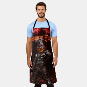 Halloween für immer in meinem Herzen Gothic Kürbis Schürze