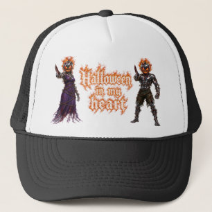 Halloween für immer in meinem Herzen Gothic Kürbis Truckerkappe