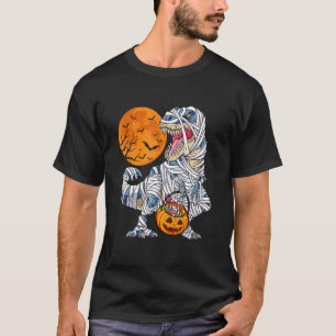 Halloween für Jungs Männer Dinosaur Rex Mummy Pump T-Shirt