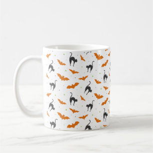 Halloween für Katzen und Fledermäuse Kaffeetasse