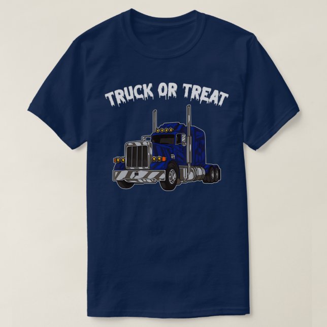 Halloween für LKW oder Leckerei T-Shirt (Design vorne)
