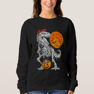 Halloween Für Mädchen Kinder Dinosaur Skeleton T R Sweatshirt