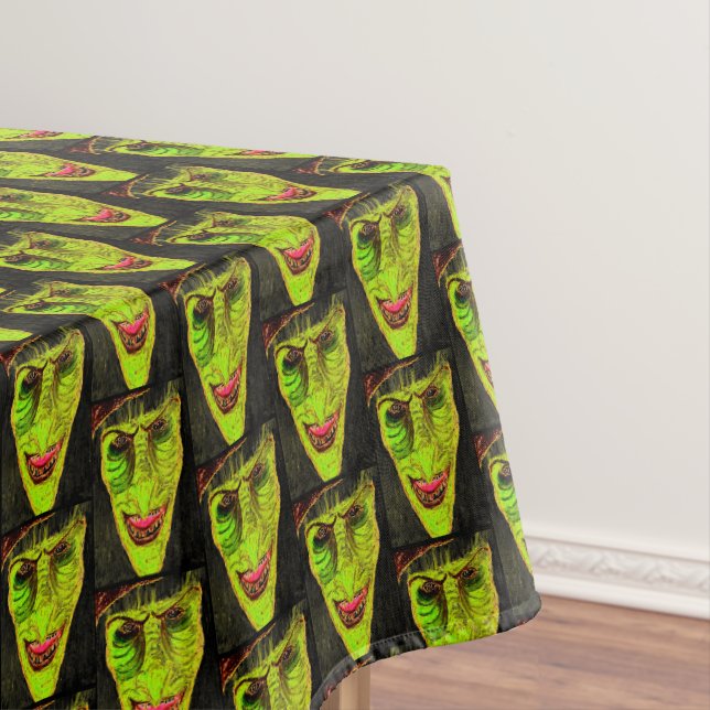 HALLOWEEN FURCHTEINFLÖßENDE HEXE TISCHDECKE (Beispiel)
