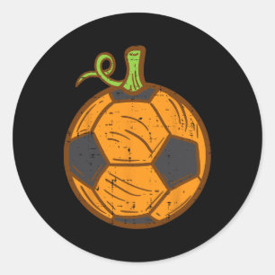 Halloween-Fußball-Byll-Kürbis-Fußball-Kostüm Junge Runder Aufkleber