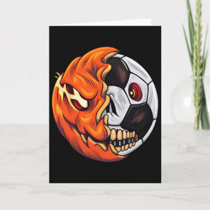Halloween-Fußball Byll Kürbis-Totenkopf-Fußballspi Karte