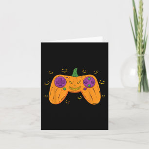 Halloween Gamer Costume Beängstigend Pumpkin Mens  Karte
