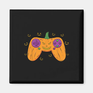 Halloween Gamer Costume Beängstigend Pumpkin Mens  Magnet