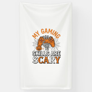 Halloween-Gamer-Fähigkeiten sind gruselige Vintage Banner