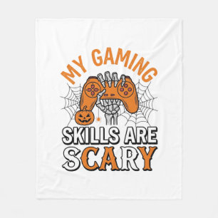 Halloween-Gamer-Fähigkeiten sind gruselige Vintage Fleecedecke