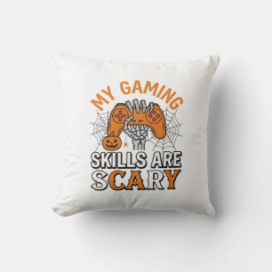 Halloween-Gamer-Fähigkeiten sind gruselige Vintage Kissen