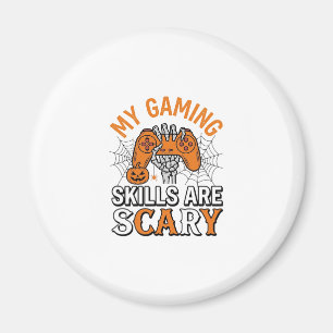 Halloween-Gamer-Fähigkeiten sind gruselige Vintage Magnet