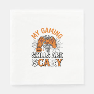 Halloween-Gamer-Fähigkeiten sind gruselige Vintage Serviette