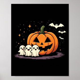 Halloween-Gamer-Kürbis essendes Gespensterkostüm M Poster