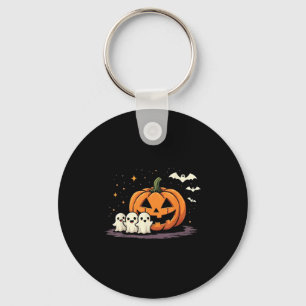 Halloween-Gamer-Kürbis essendes Gespensterkostüm M Schlüsselanhänger