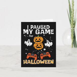 Halloween Gamer pausierte mein Spielverhalten Men  Karte