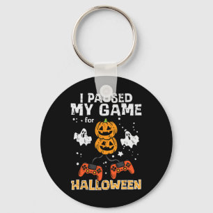 Halloween Gamer pausierte mein Spielverhalten Men Schlüsselanhänger