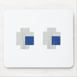Halloween Gamer Pixel Eyes Gaming Kostüme Männer B Mousepad