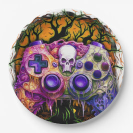 Halloween Gaming, Spooker Controller, Gamer-Party Pappteller