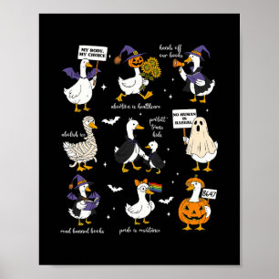 Halloween Gans Subtile Widerstehen Trump Liberale Poster