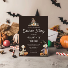 Halloween Gänse Kindergeburtstag Kostüm Party Einladung