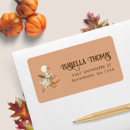 Halloween Gänse Kindergeburtstag Party Rücksendead Adressaufkleber