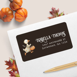 Halloween Gänse Kindergeburtstag Party Rücksendead Adressaufkleber