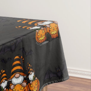 Halloween-Gartenzwerg-Tischdecke Tischdecke