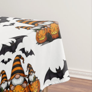 Halloween-Gartenzwerg-Tischdecke Tischdecke