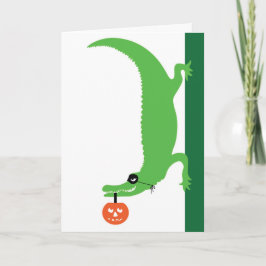 Halloween Gator Card Karte