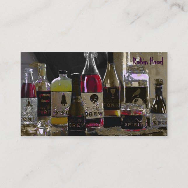 Halloween-Gebräu ~ Visitenkarte (Vorderseite)