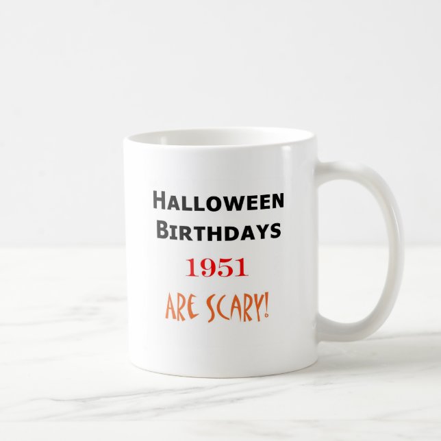 Halloween-Geburtstag 1951 Kaffeetasse (Rechts)