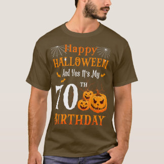 Halloween Geburtstag 70 Jahre alt 70. Papa Nana Pu T-Shirt