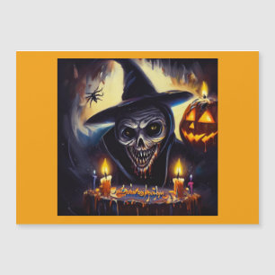 Halloween - Geburtstag 7 Magnetkarte