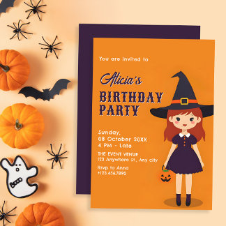Halloween-Geburtstag Einladung