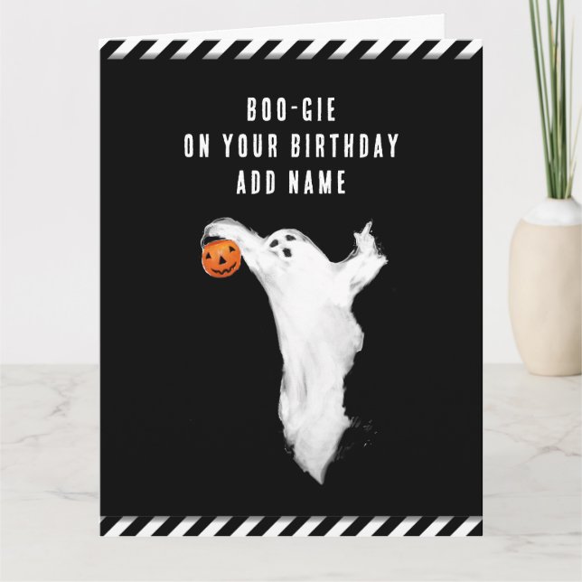 Halloween Geburtstag Karte (Vorderseite)