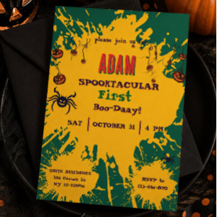 Halloween Geburtstag Kinderparty Halloween Einladung