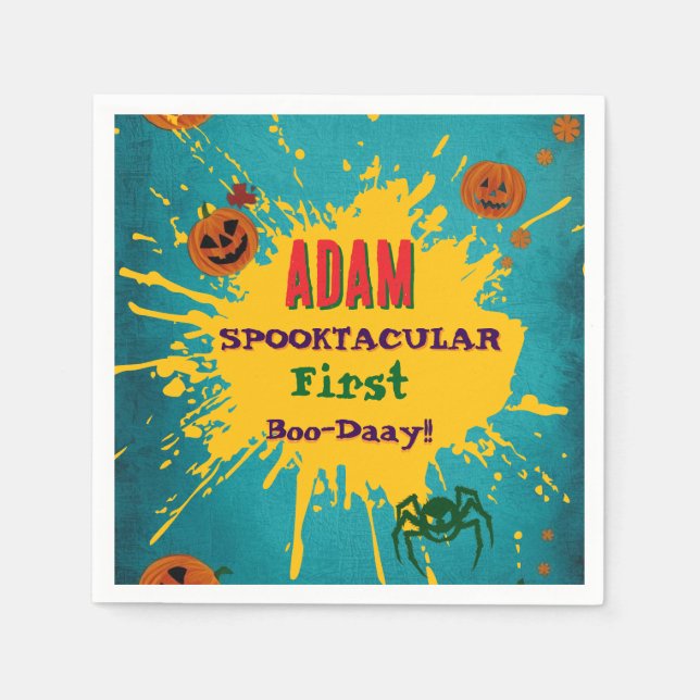 Halloween Geburtstag Kinderparty Halloween  Serviette (Vorderseite)