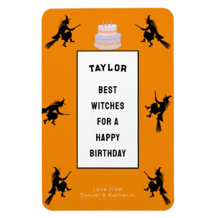Halloween Geburtstag lustig individuell anpassbar Magnet